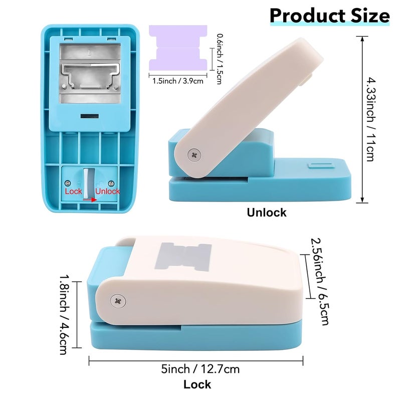 BAOFALI Tab Paper Punch - File DIY Tab Maker Puncher for Notebooks Calendars, Planners, or Albums for Scrapbook Tabs, Junk Journals, Bible Tabs, December Daily, Planner Inserts, and More Projects - Image 5